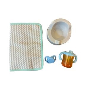 Baby Doll Potty Seat Training Toilet Changing Pad Cup Pacifier Binky Accessories